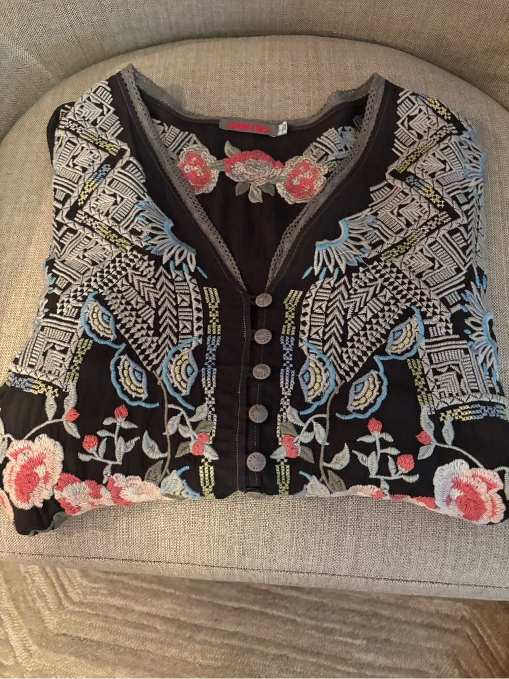 Johnny Was Blouse - Picture 3 of 4
